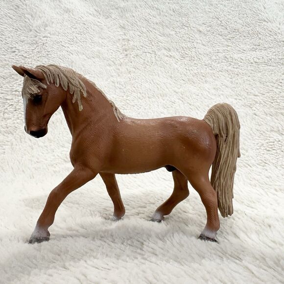Schleich Tennessee Walker Palomino 5" Horse Figure Retired 2007 Stallion Brown - Picture 1 of 6